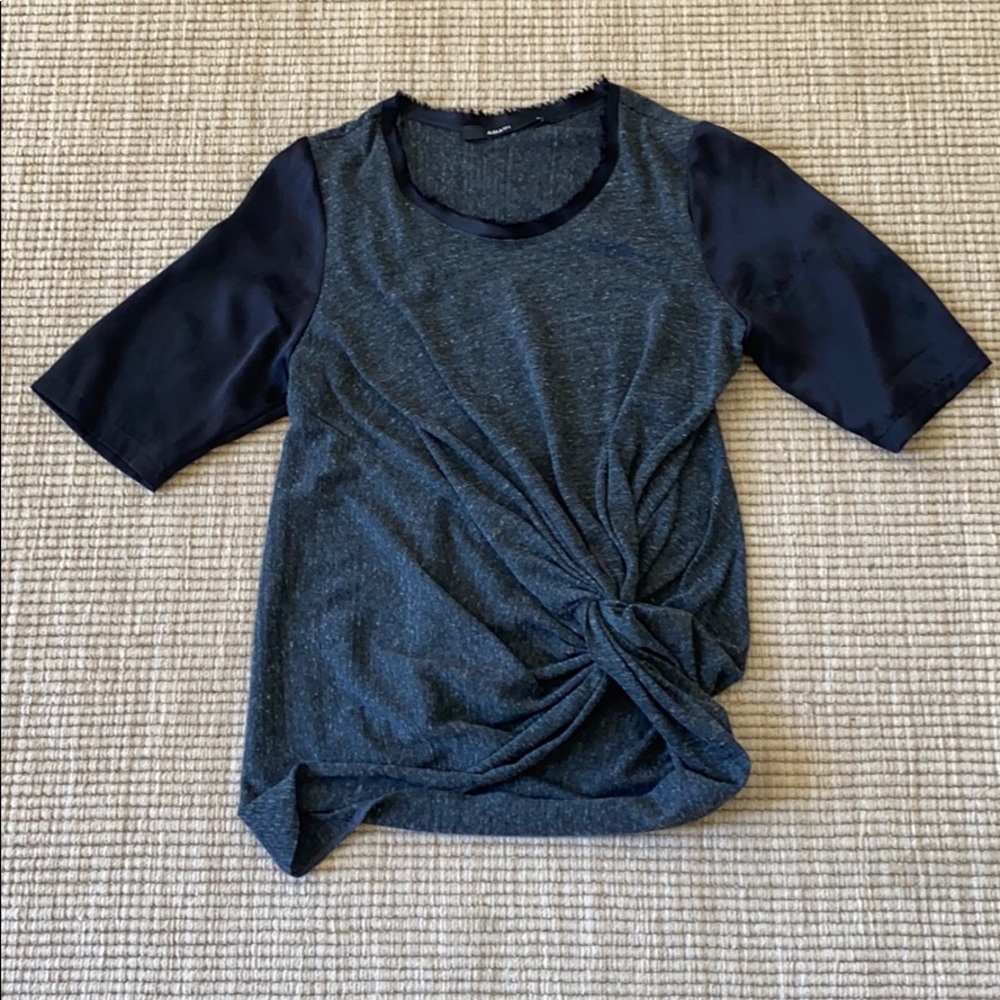ANTHROPOLOGIE BRAND AMADI 'TWIST-FRONT TEE'